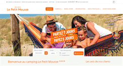 Desktop Screenshot of campinglepetitmousse.com